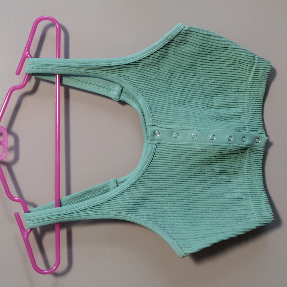 Aerie Rib Knit Front Close Bra XXL